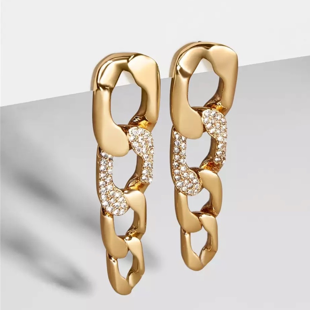New! Miami Nights Chain Drop Earrings - Picture 4 of 8